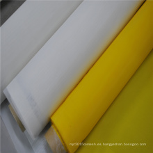 Malla de impresión de pantalla de seda de poliéster 100% monofilamento liso amarillo de la tela